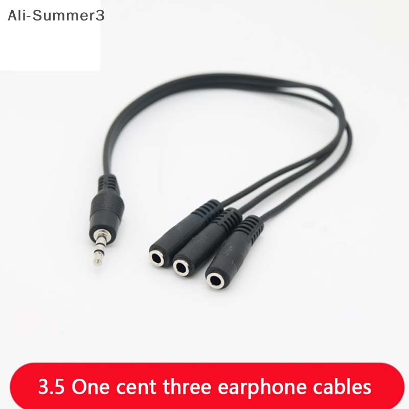 Earphone Splitter Jack - 3.5mm 3 Way Port Aux Multi