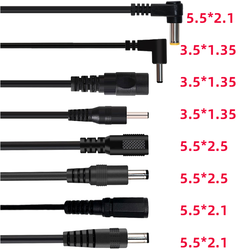 Cable Extension 3.5 - 25CM 5.5*2.1mm 3.5*1.35mm Female Male DC