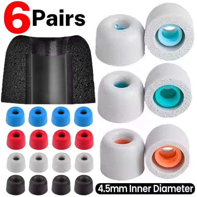 Earphone Foam Tip - 6/1Pairs Soft Memory Foam Earbuds Ear