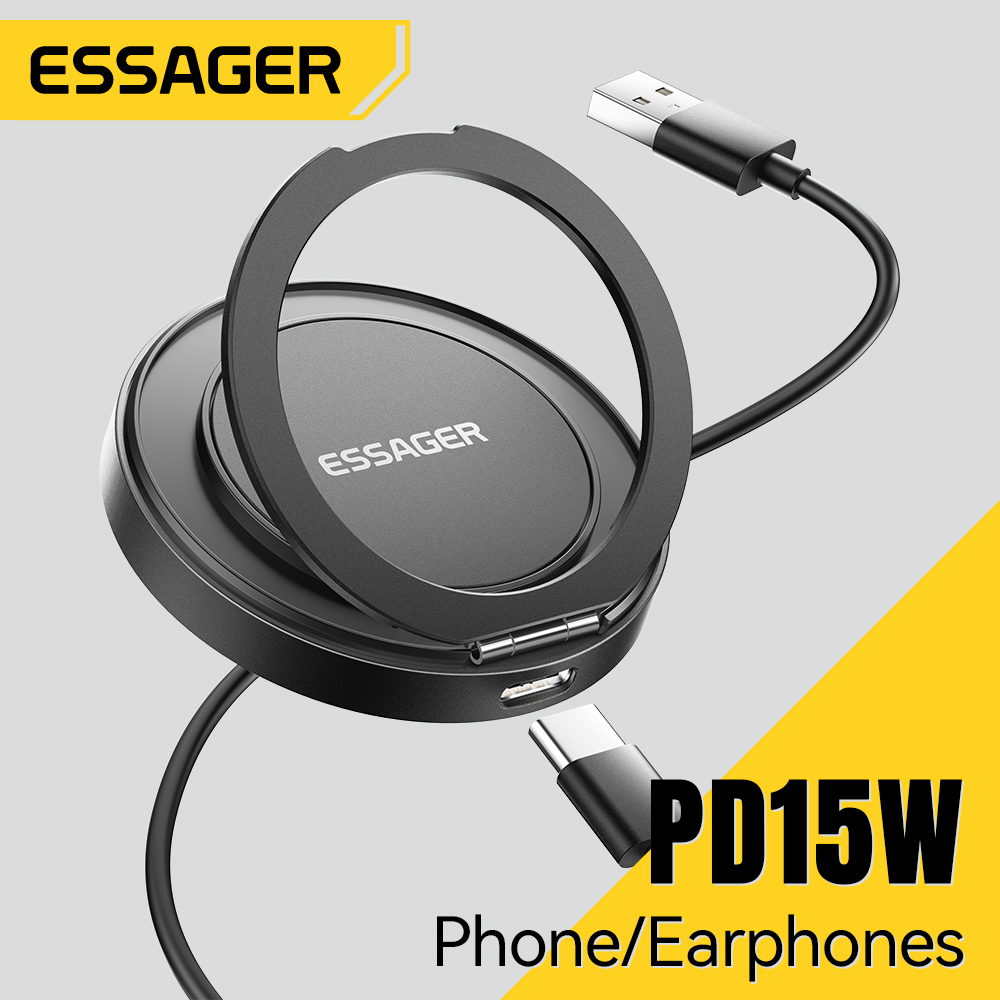 Usb C Earphone - Essager Magnetic Wireless Charger 15W With