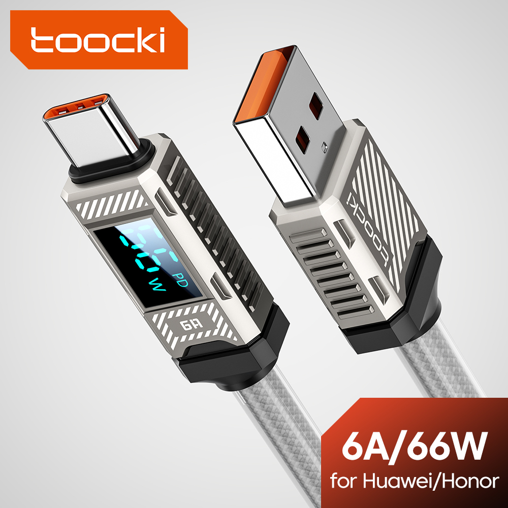 Usb C Earphone - Toocki PD 66W USB C Cable