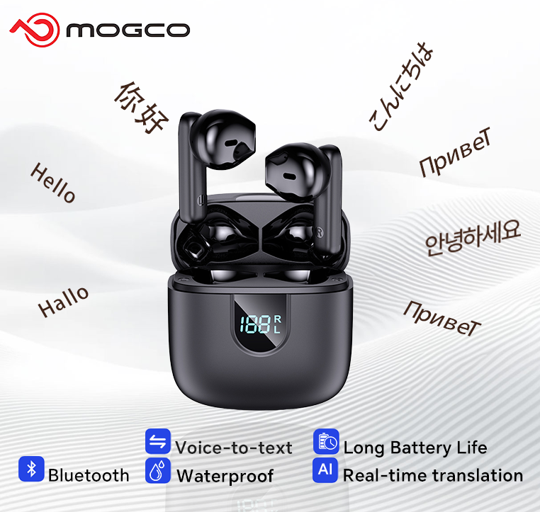 Noise Cancelling Headphone - A18 AI Translator Earbuds 164 Languages