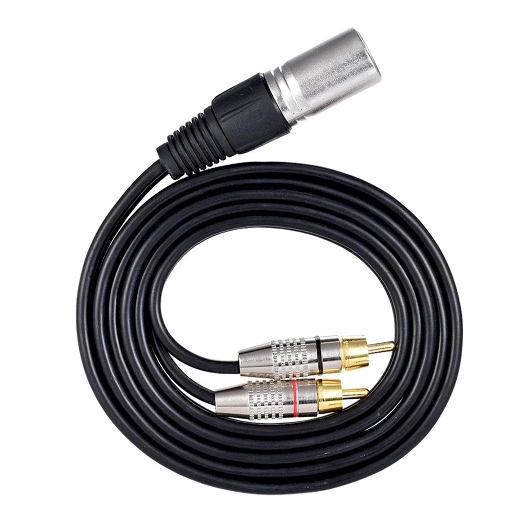 Audio Splitter Y - 1 XLR Male to 2 RCA