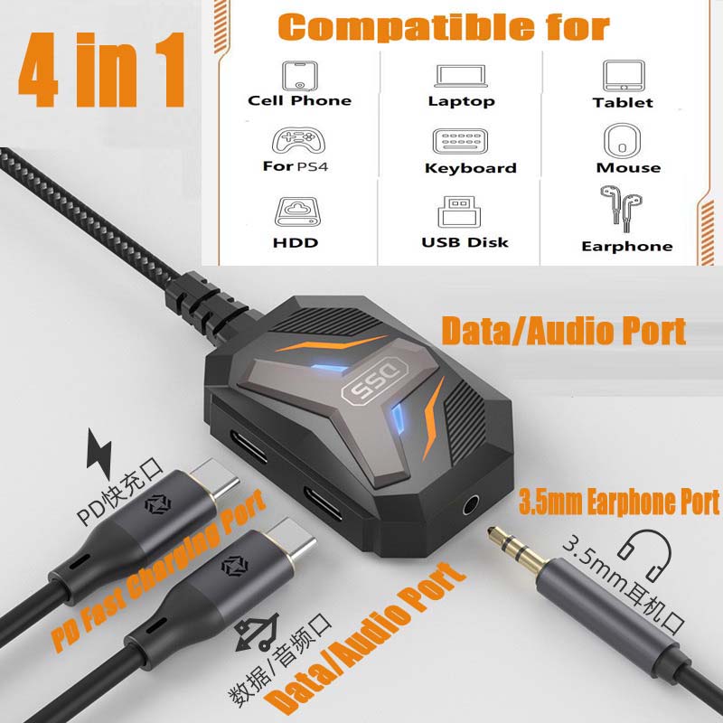 Earphone Splitter Jack - Type C Splitter USB C to