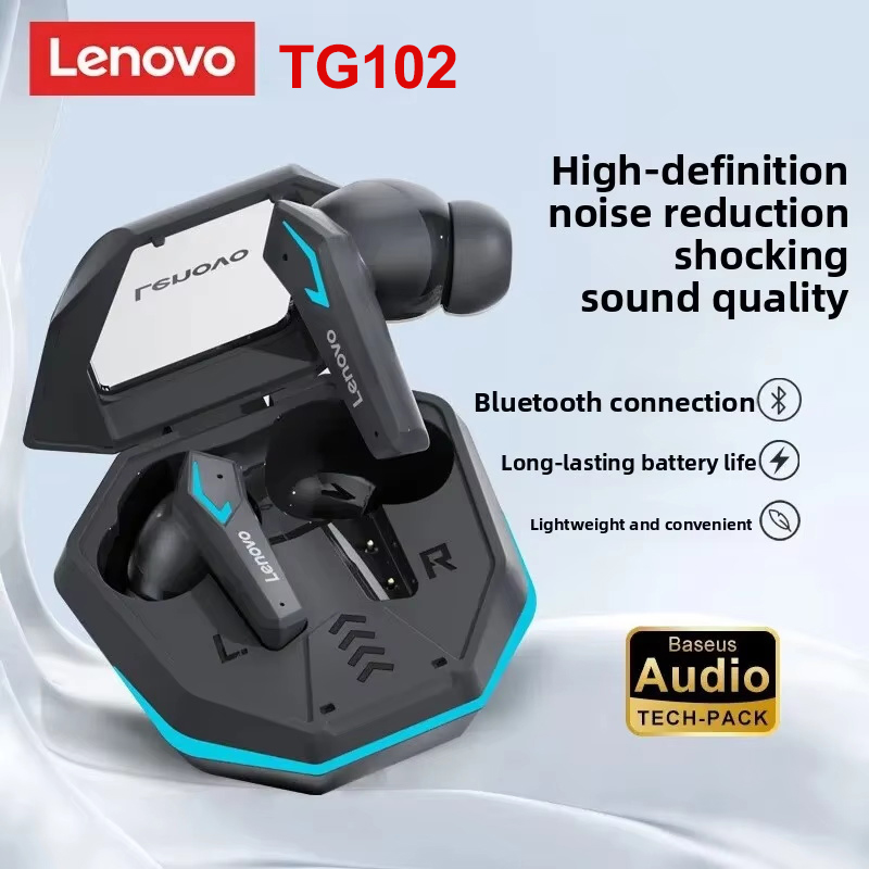 Gaming Headset Rgb - Lenovo TG102 Gaming Wireless Earbuds Bluetooth5.4