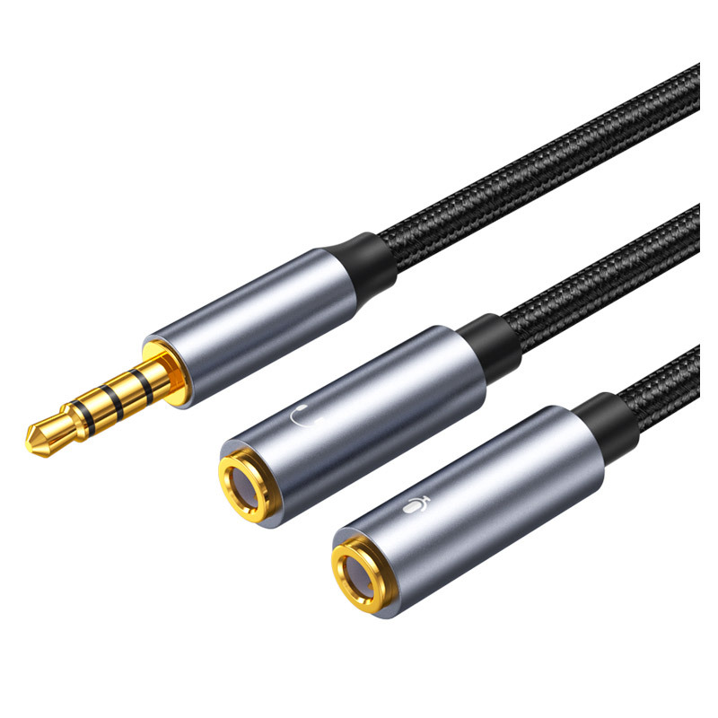 Earphone Splitter Jack - 3.5mm Jack Aux Audio Cable Male
