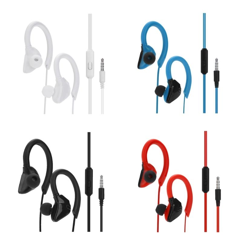 Wired Earphone Mic - Sports Earbuds Wired with Microphone Wrap