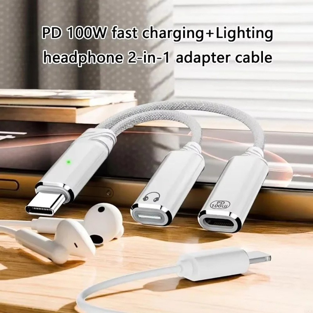 USB C Splitter 2 in 1 Headphon - Earphone Splitter Jack ulasan dan harga