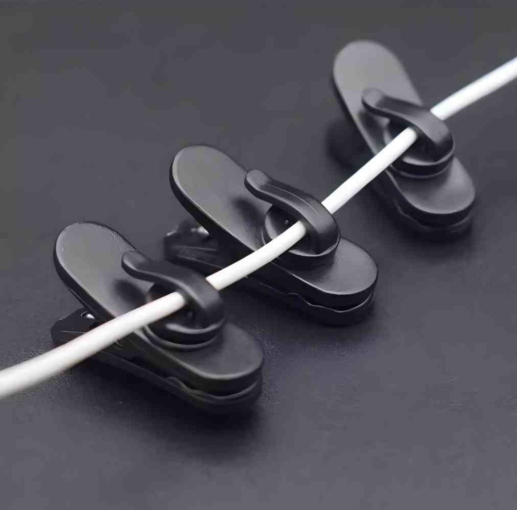 10pcs Rotating Earphone Cable  - Headphone Stand Desk ulasan dan harga