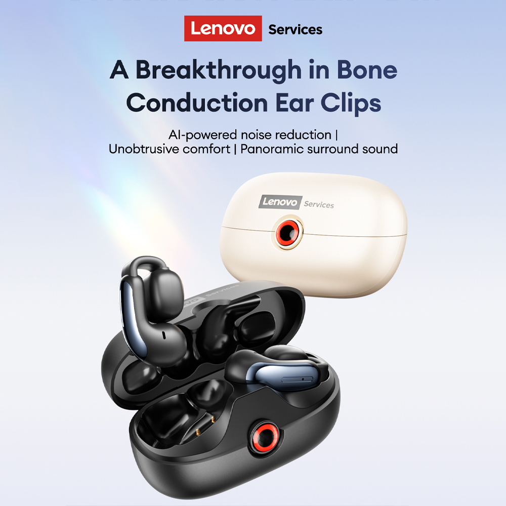 Lenovo LES-108 Bone Conduction - Wired Earphone Mic ulasan dan harga