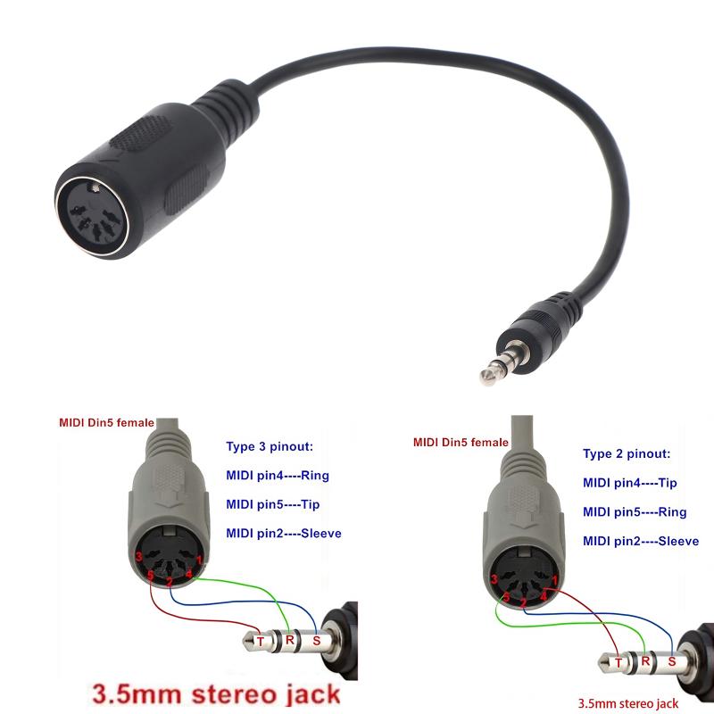 [New] MIDI Din 5 To 3.5mm TRS  - Cable Extension 3.5 ulasan dan harga
