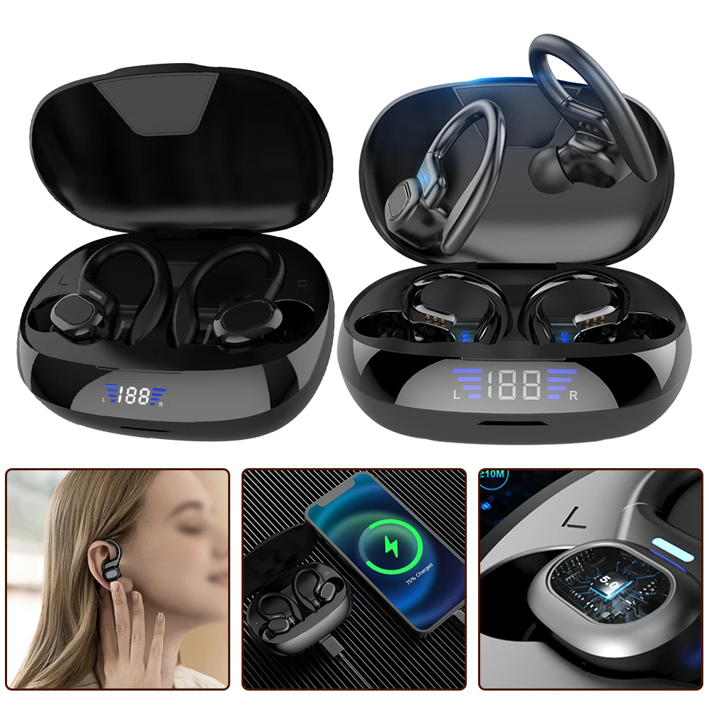 VV2 TWS Bluetooth Earphones Wi - Sports Earphone Hook ulasan dan harga