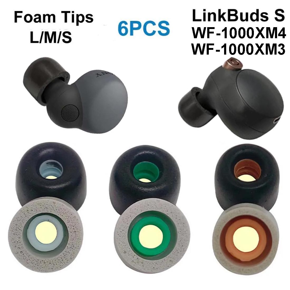 Memory Foam Ear Tips For Sony  - Earphone Foam Tip ulasan dan harga