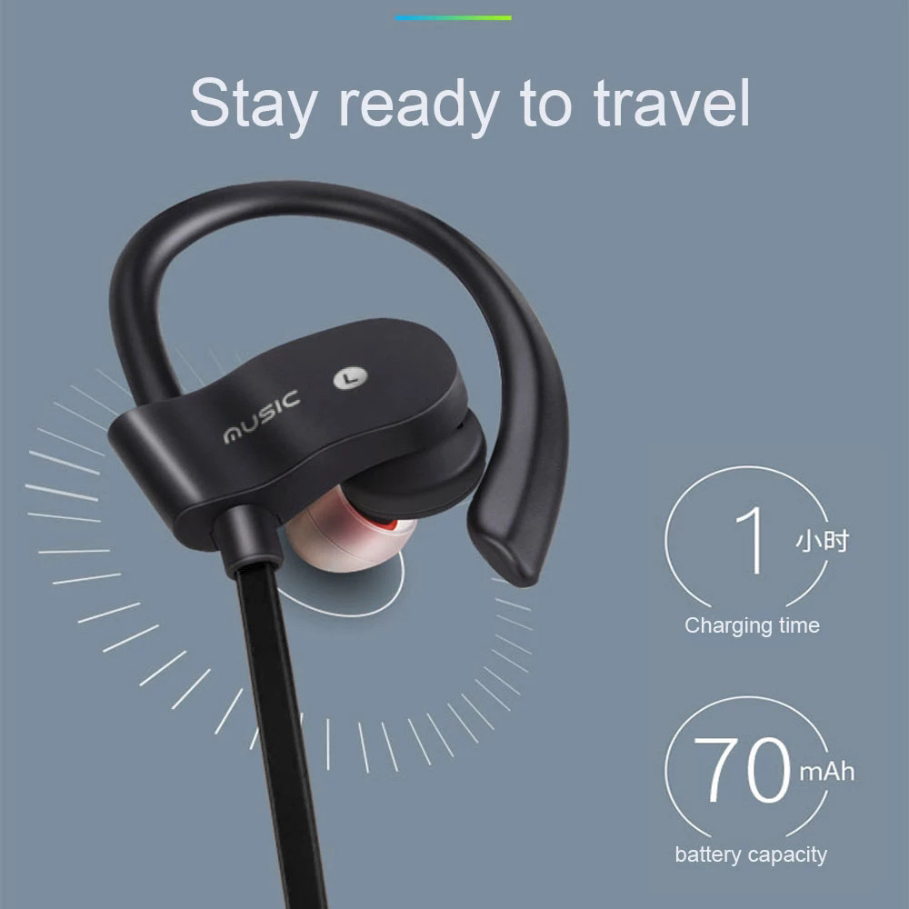 Sports Wireless Bluetooth Head - Sports Earphone Hook ulasan dan harga