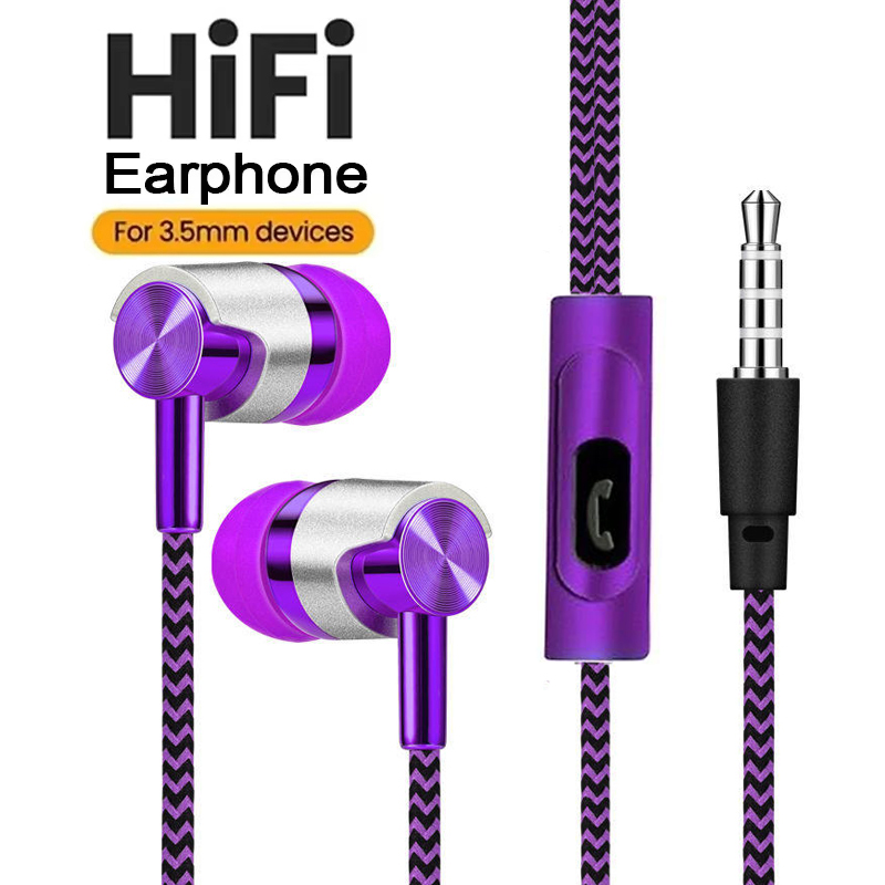 Built In HD Microphone 3.5mm W - Wired Earphone Mic ulasan dan harga