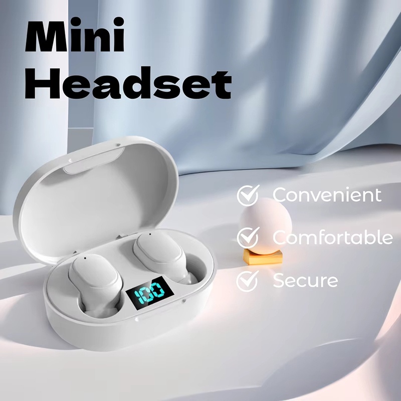 A6S TWS Earphone Wireless Blue - Wireless Earbuds Tws ulasan dan harga