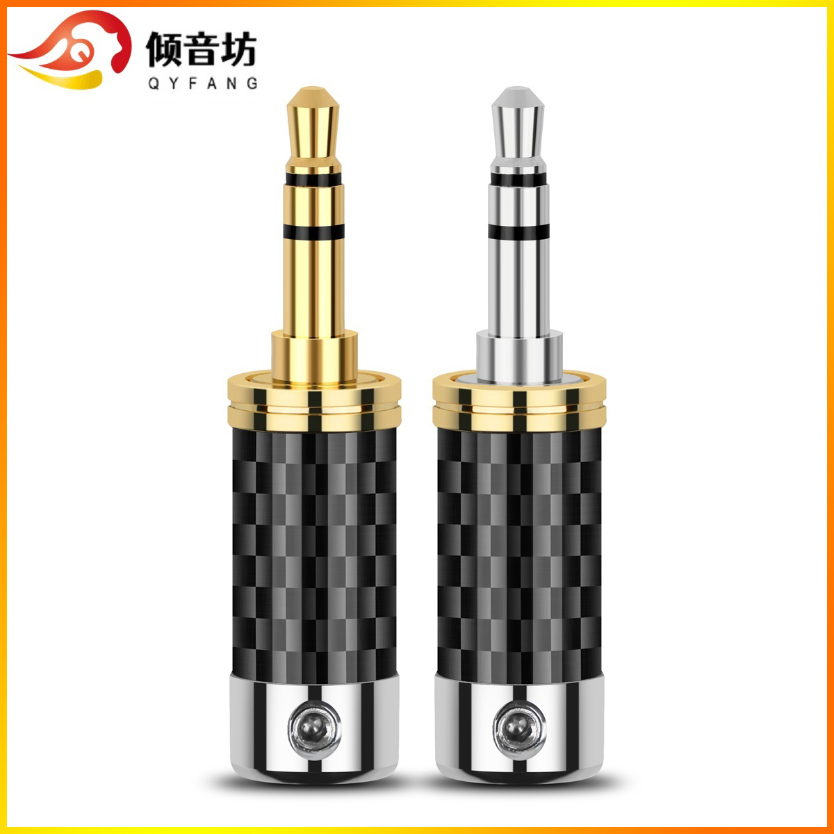 QYFANG 3.5mm 3 Pole Stereo Met - Audiophile Headphone Wired ulasan dan harga