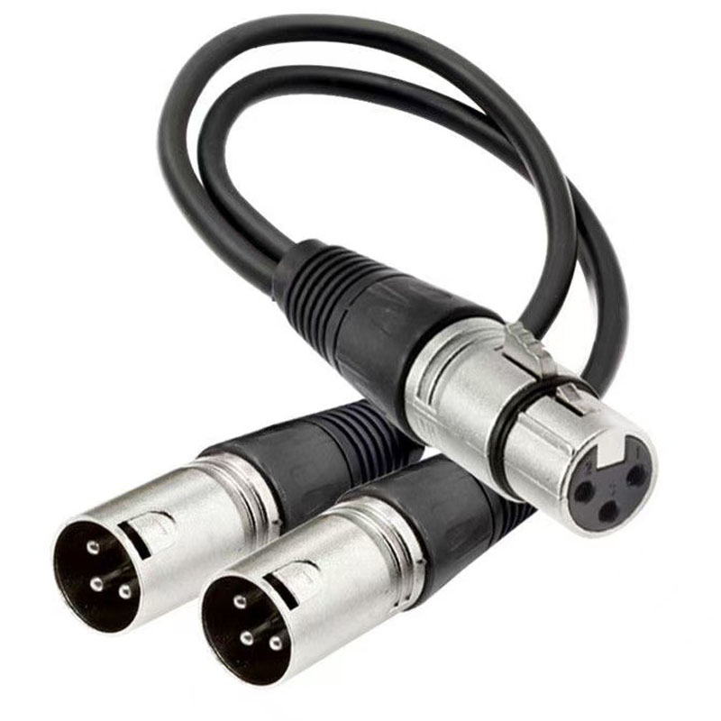 XLR Splitter Cable 3 Pin Femal - Audio Splitter Y ulasan dan harga