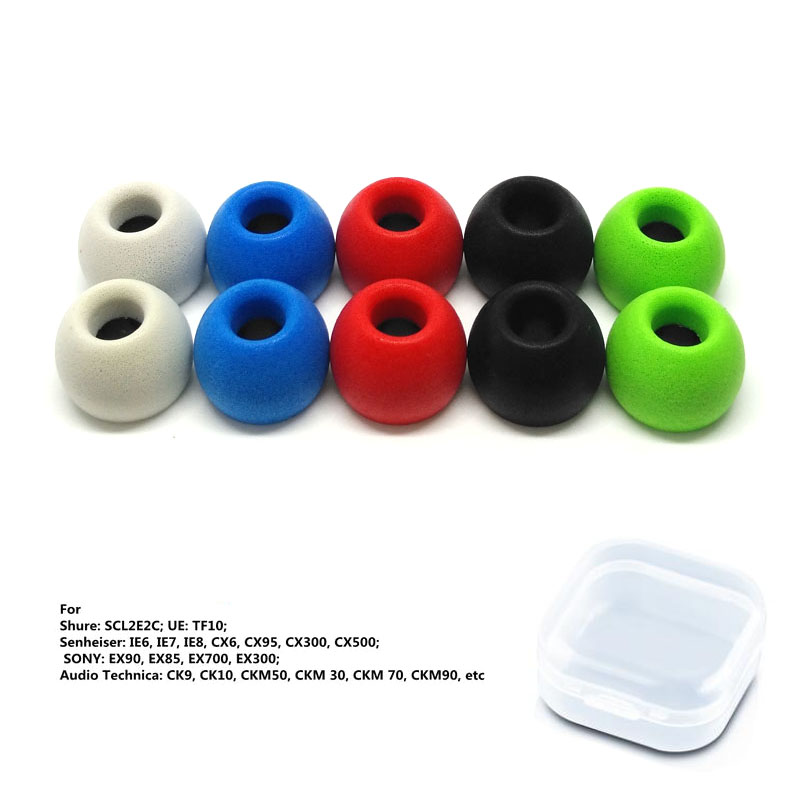 1Pair ANJIRUI Memory Foam Eart - Earphone Foam Tip ulasan dan harga