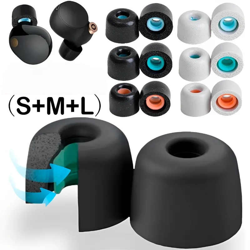 Memory Foam Earphones Ear Pads - Earphone Foam Tip ulasan dan harga