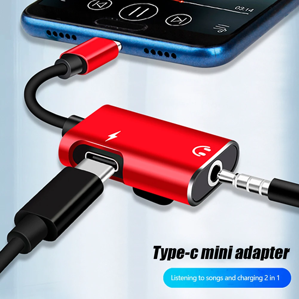 2-in-1 USB-C to 3.5mm Jack Ada - Earphone Splitter Jack ulasan dan harga