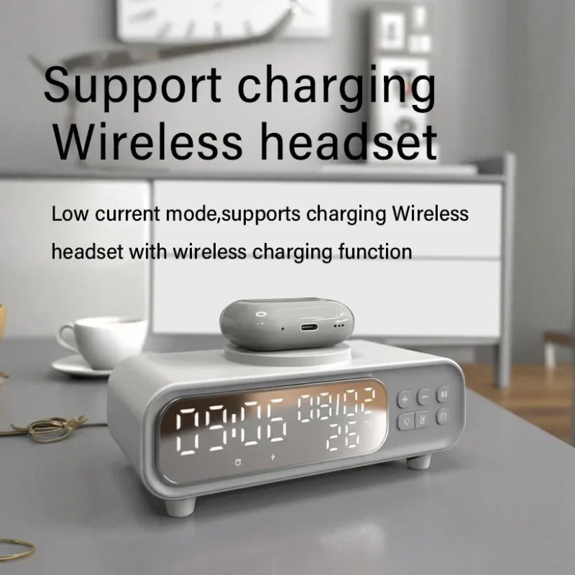 15W Wireless Charger Time Alar - Usb C Earphone ulasan dan harga
