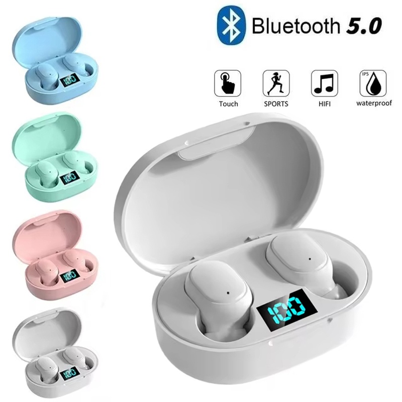 A6S TWS Earphone Wireless Blue - Wireless Earbuds Tws ulasan dan harga
