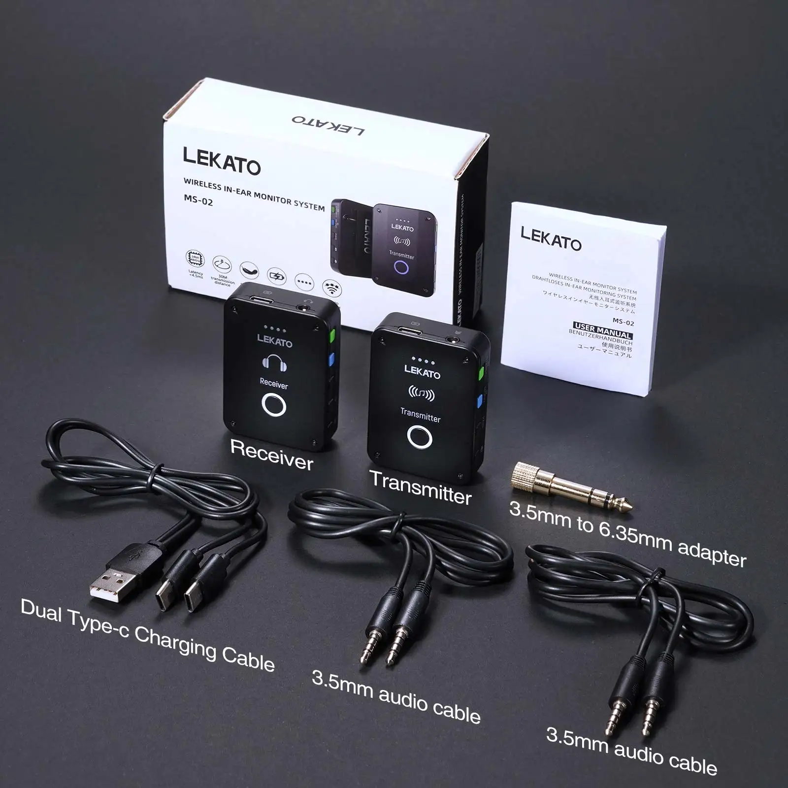 Lekato Ms-02 Wireless Iem Syst - In Ear Monitor Iem ulasan dan harga