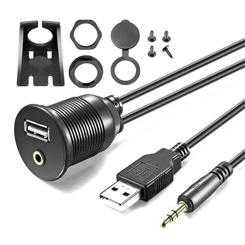 1M USB & 3.5mm AUX Male to Fem - Cable Extension 3.5 ulasan dan harga