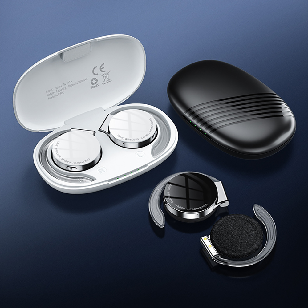 F2 TWS Wireless Bluetooth Head - Sports Earphone Hook ulasan dan harga