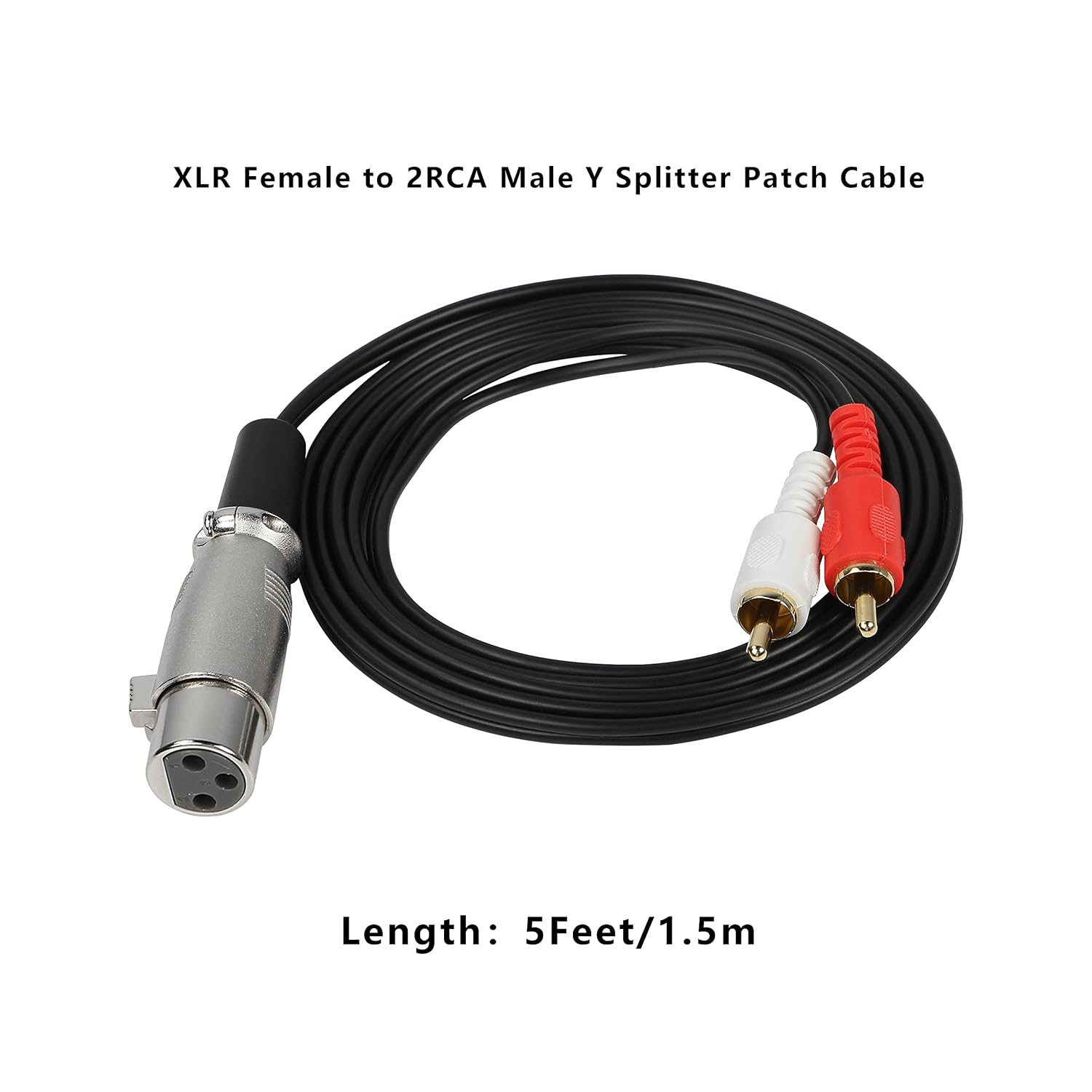 XLR Female to Dual RCA Male St - Audio Splitter Y ulasan dan harga