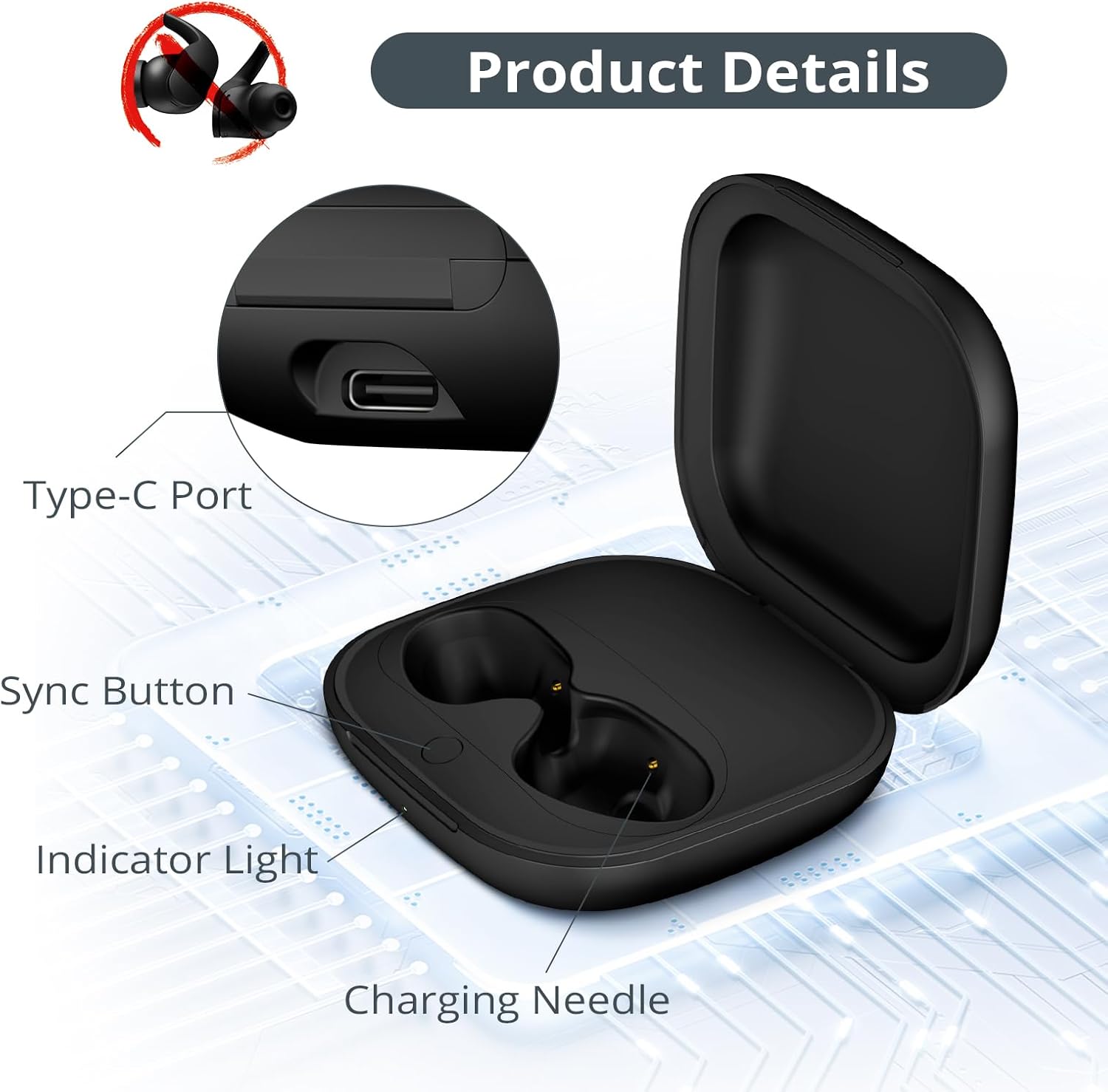 700mAh Battery Earphone Chargi - Usb C Earphone ulasan dan harga
