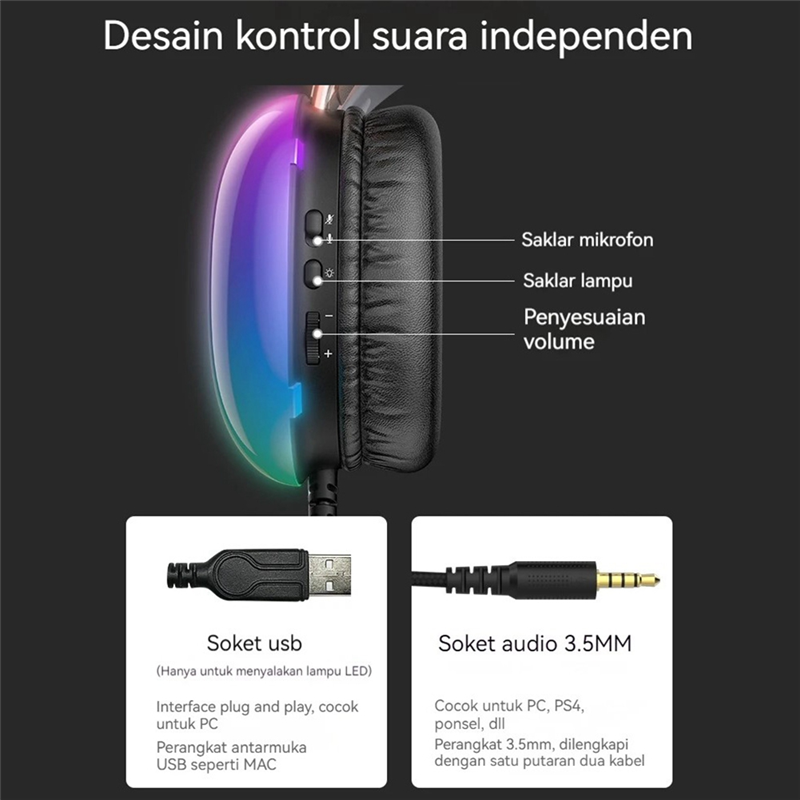 Ingenious-ONIKUMA Gaming Heads - Gaming Headset Rgb ulasan dan harga