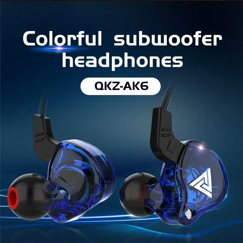 NEW QKZ AK6 Copper Driver HiFi - Wired Earphone Mic ulasan dan harga