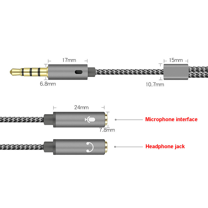 3.5mm Audio Splitter Y Jack 1  - Audio Splitter Y ulasan dan harga