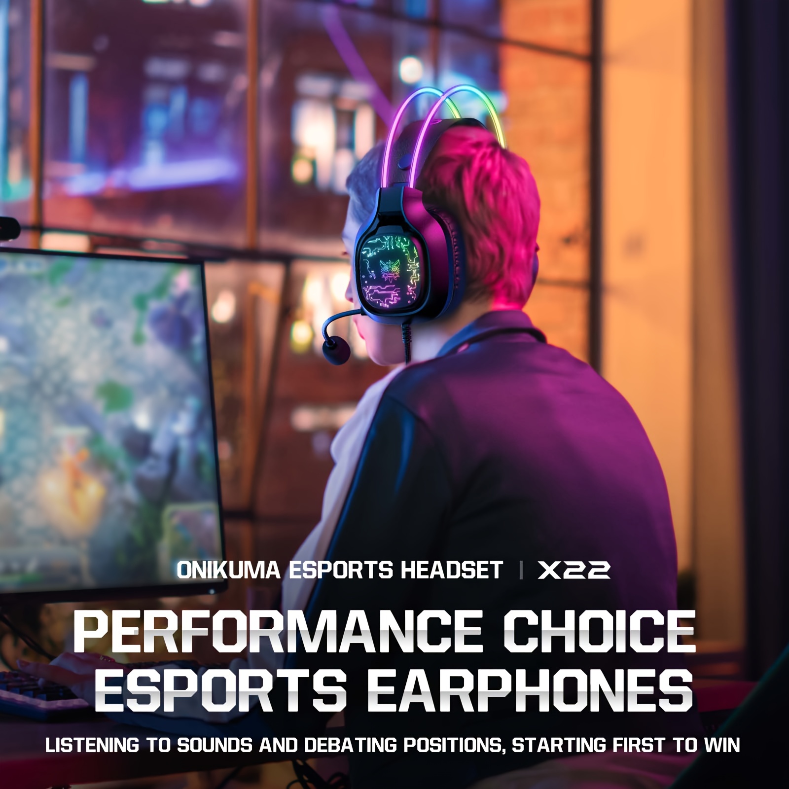 ONIKUMA X22 Gaming Headset RGB - Gaming Headset Rgb ulasan dan harga