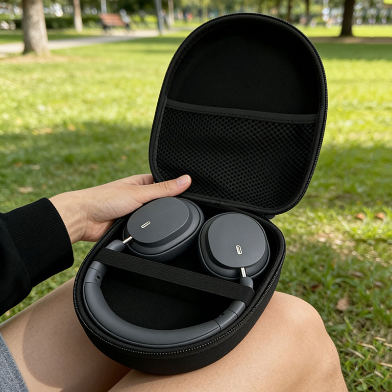 Multi-Functional Black EVA Har - Headphone Case Hard ulasan dan harga