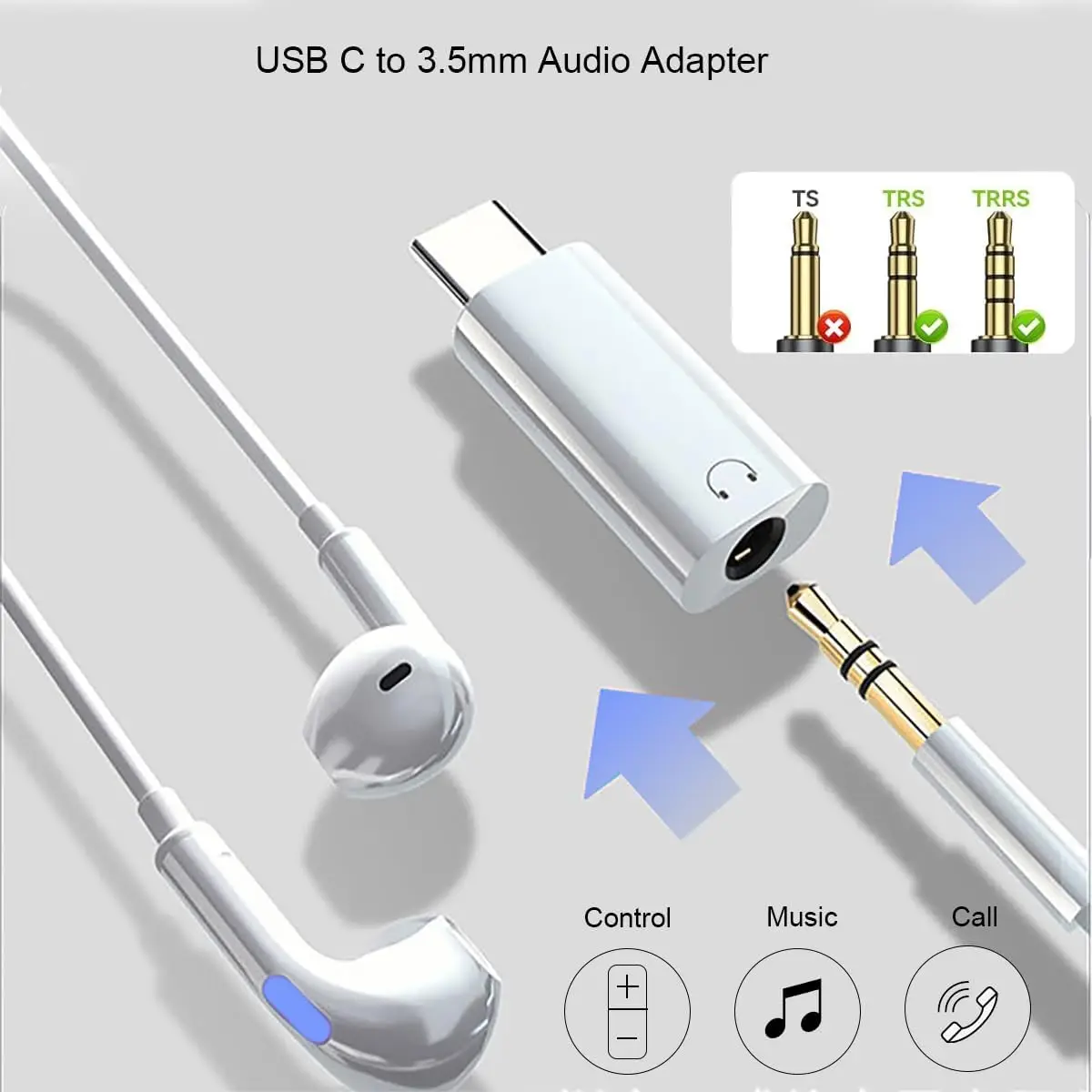USB C to 3.5mm Earphone Adapte - Usb C Earphone ulasan dan harga