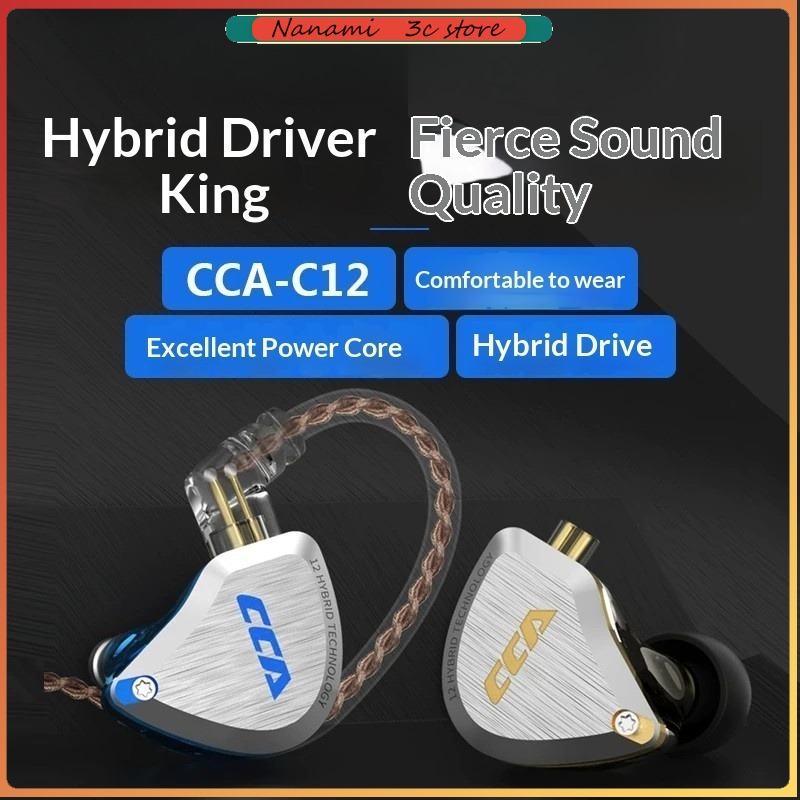 CCA C12 Earphones Hi-Fi Audiop - Audiophile Headphone Wired ulasan dan harga