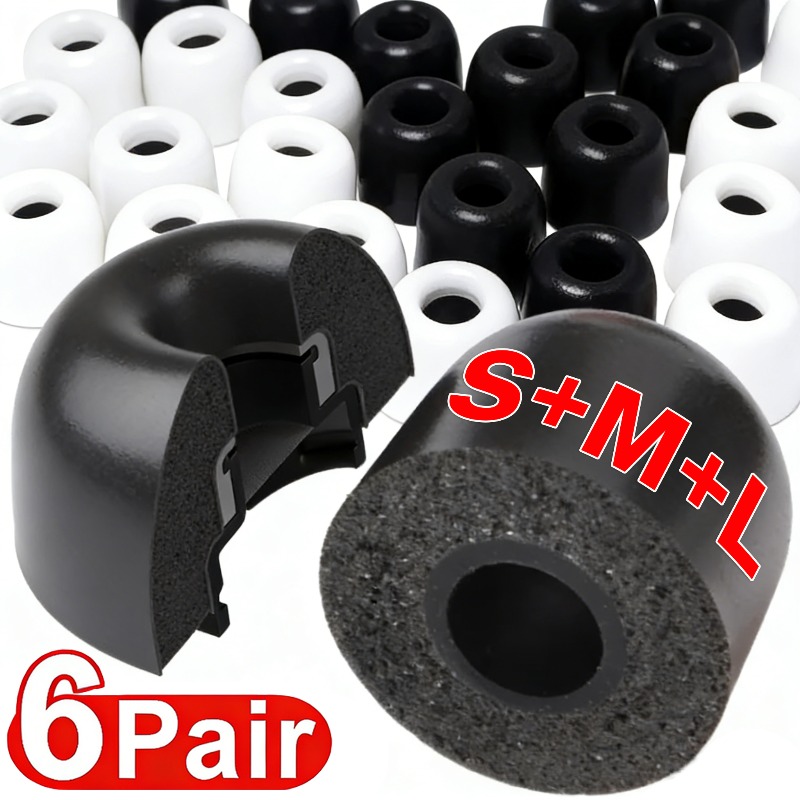 6-3Pairs For Samsung Galaxy Bu - Earphone Foam Tip ulasan dan harga