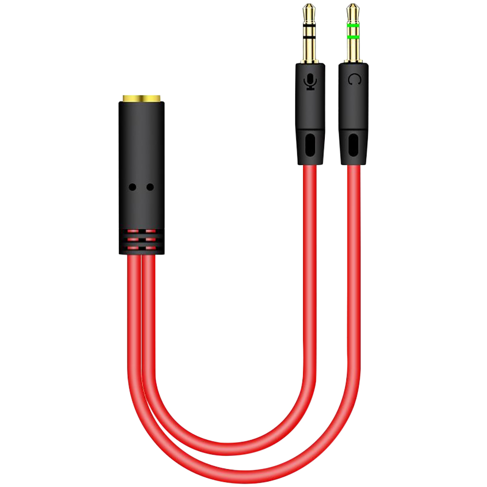 3.5mm Jack 2 Male To 1 Female  - Earphone Splitter Jack ulasan dan harga