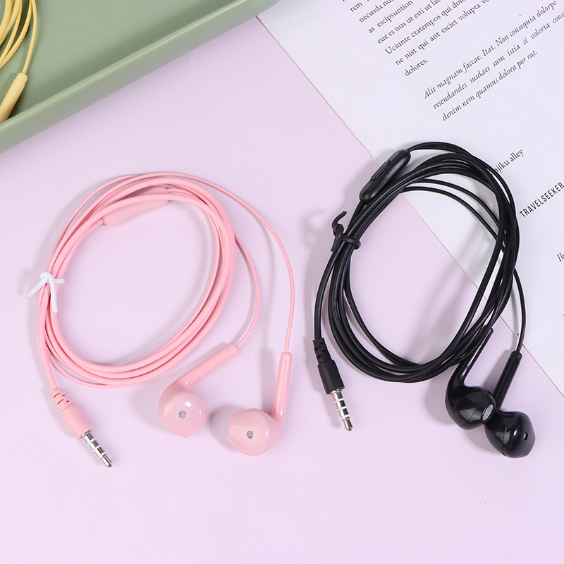 U19 Smooth Surface Wired Earph - Wired Earphone Mic ulasan dan harga
