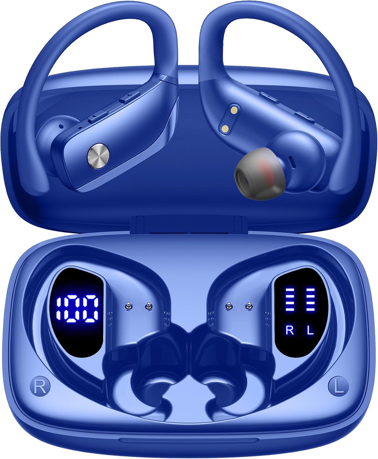 Wireless Earbuds with 80H Play - Sports Earphone Hook ulasan dan harga
