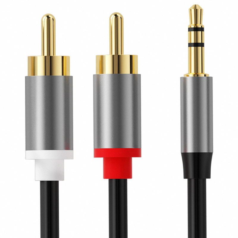 3.5 mm To 2RCA Double Lotus Au - Cable Extension 3.5 ulasan dan harga